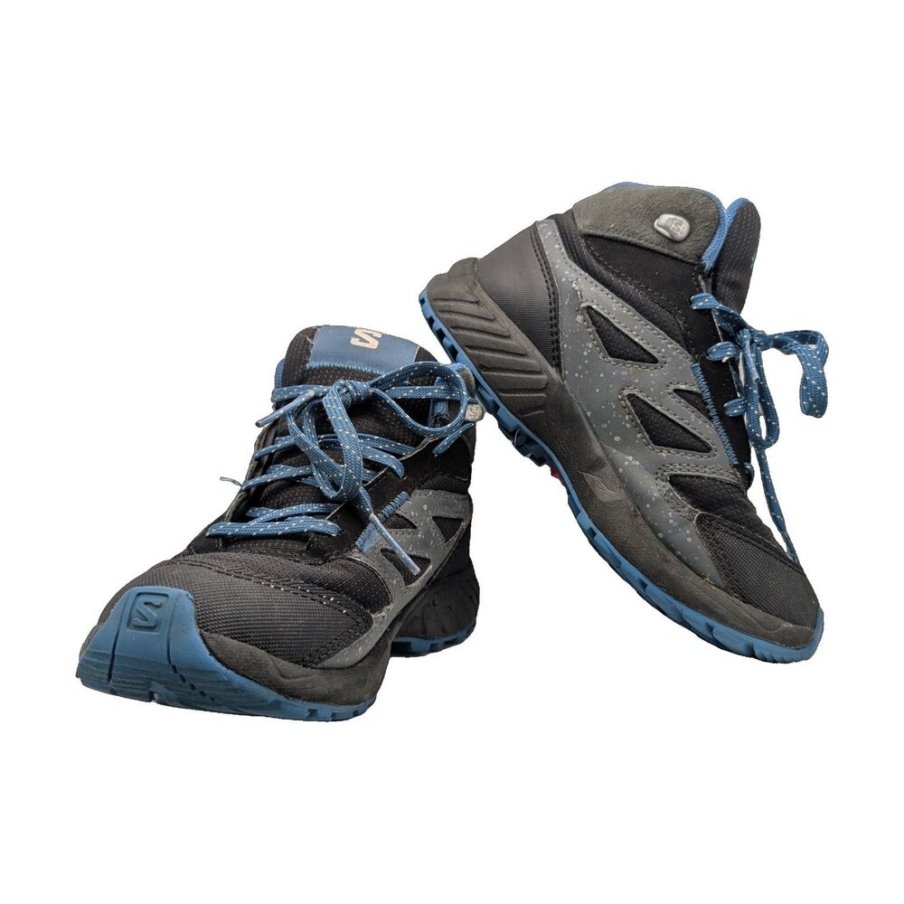 Salomon Black Blue Hiking Boots Little Kids 13